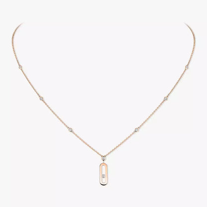 [Dawnora Jewelry] Move Uno Gold Diamond Long Necklace