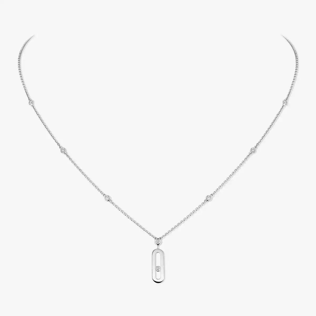 [Dawnora Jewelry] Move Uno Gold Diamond Long Necklace