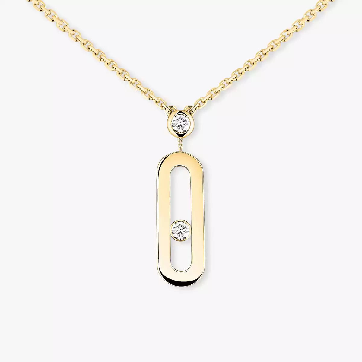 [Dawnora Jewelry] Move Uno Gold Diamond Long Necklace