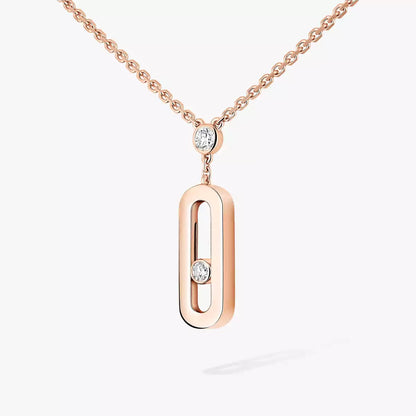 [Dawnora Jewelry] Move Uno Gold Diamond Long Necklace