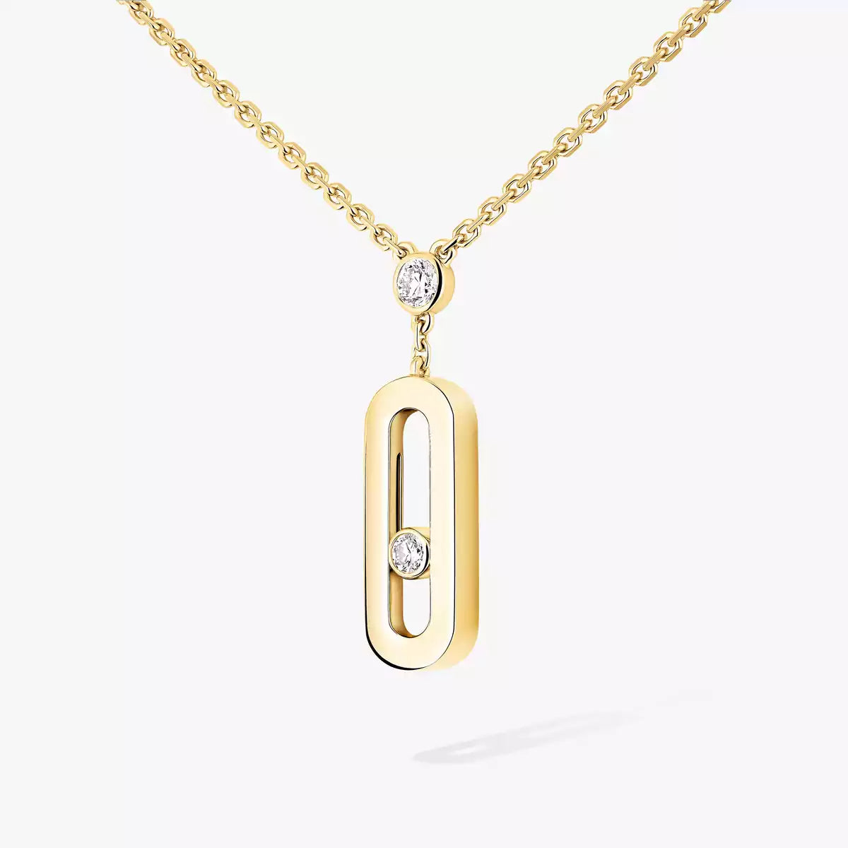 [Dawnora Jewelry] Move Uno Gold Diamond Long Necklace