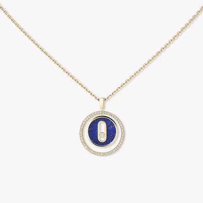 [Dawnora Jewelry]Lucky Move Diamond Necklace in Rose Gold and White Mother-of-Pearl