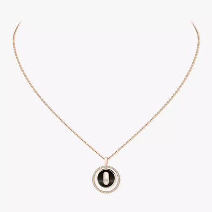 [Dawnora Jewelry]Lucky Move Diamond Necklace in Rose Gold and White Mother-of-Pearl
