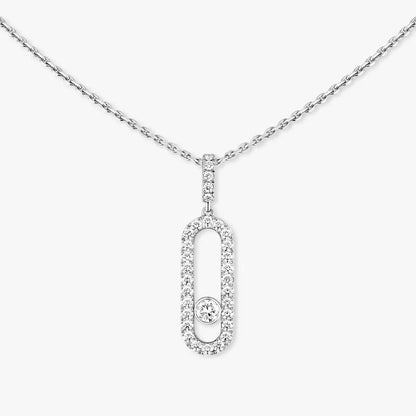 [Dawnora Jewelry]Move Uno Diamond Necklace in Rose Gold