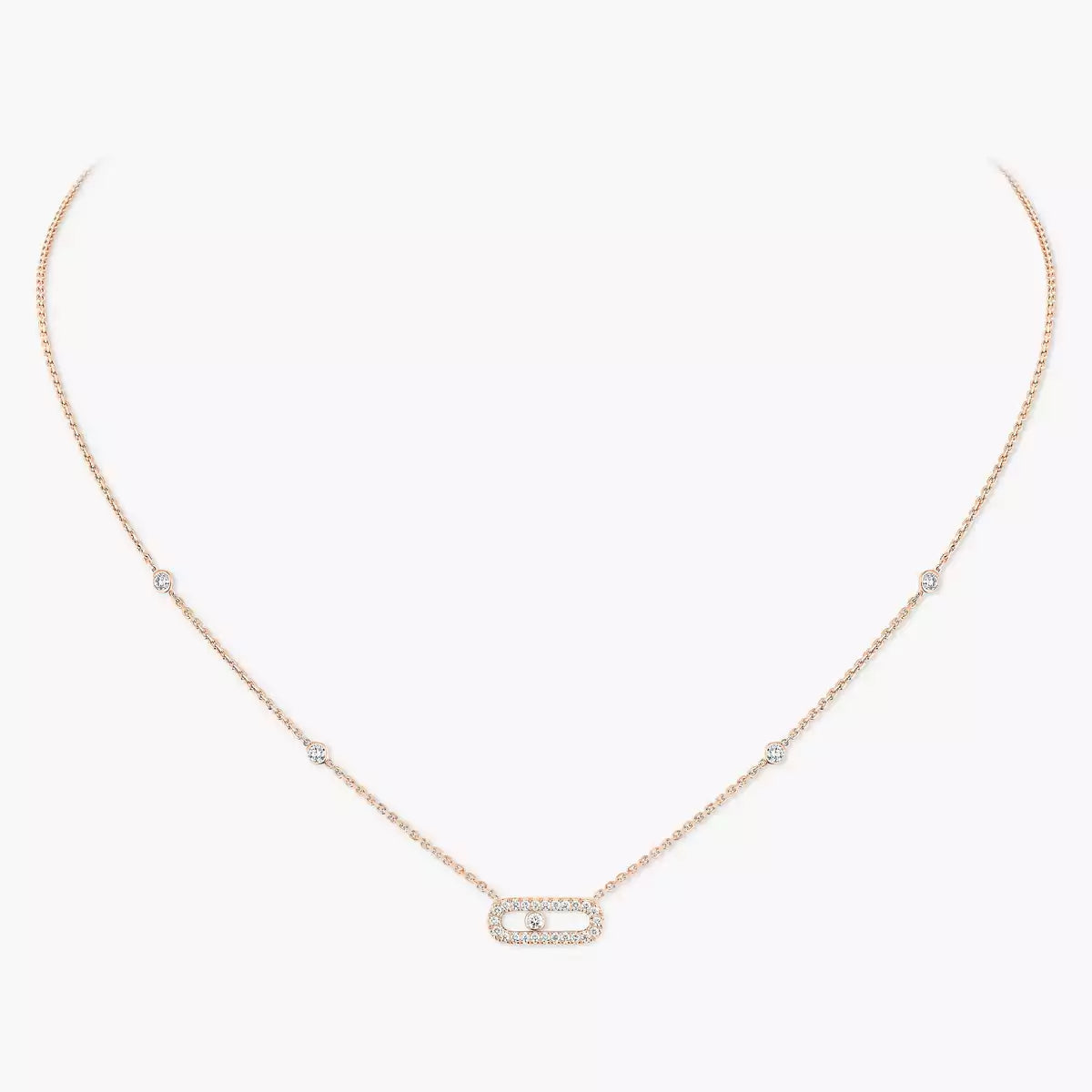 [Dawnora Jewelry]Diamond Necklace Move Uno
