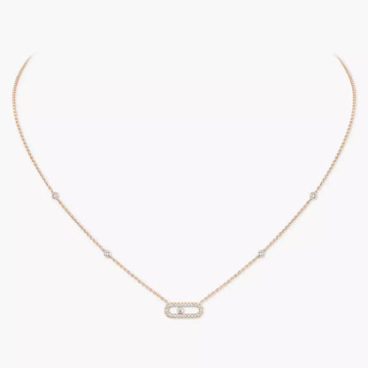 [Dawnora Jewelry]Diamond Necklace Move Uno