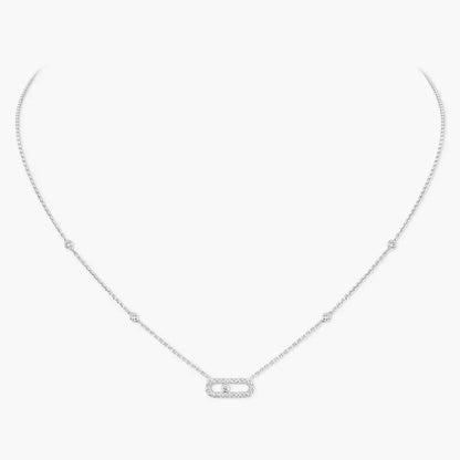 [Dawnora Jewelry]Diamond Necklace Move Uno