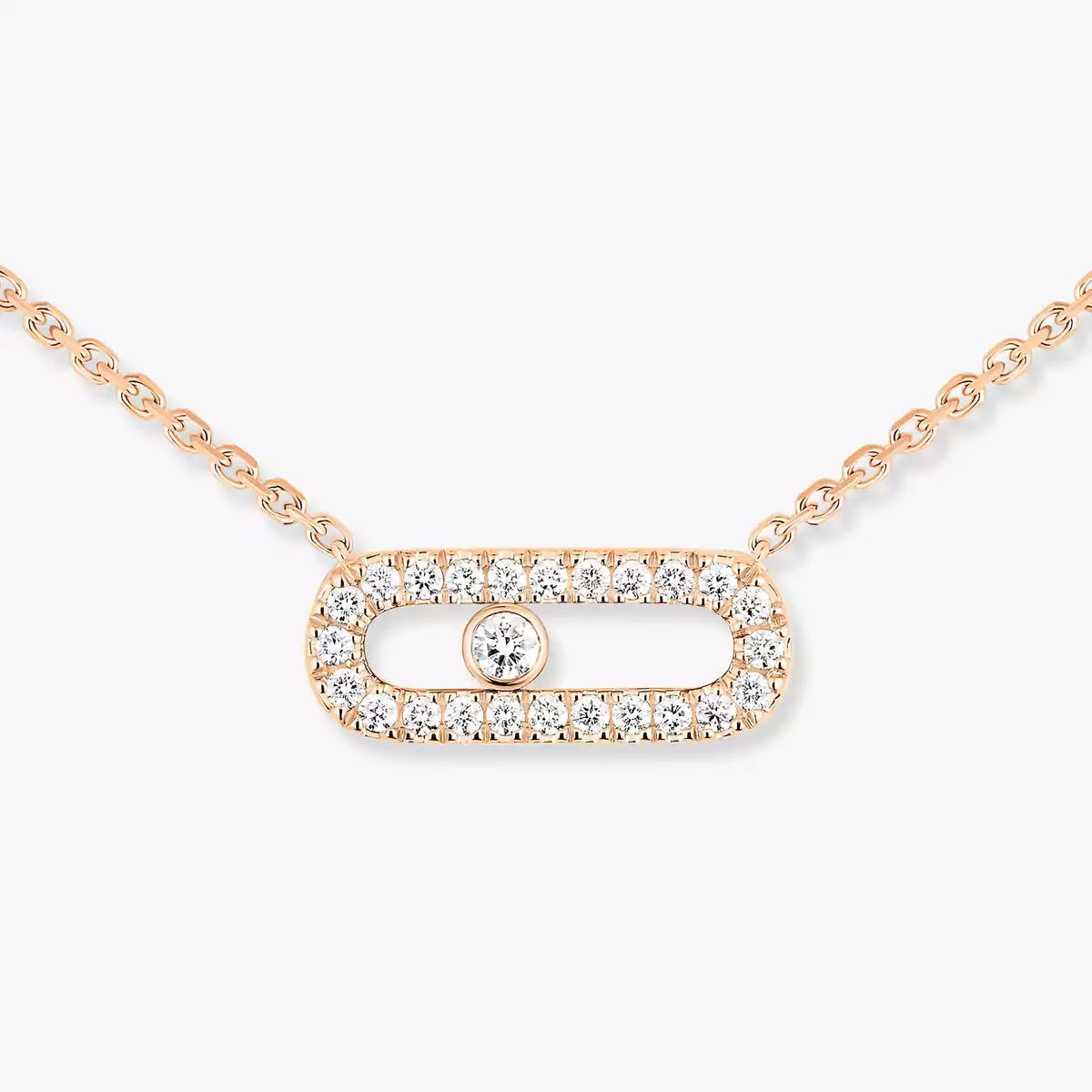 [Dawnora Jewelry]Diamond Necklace Move Uno