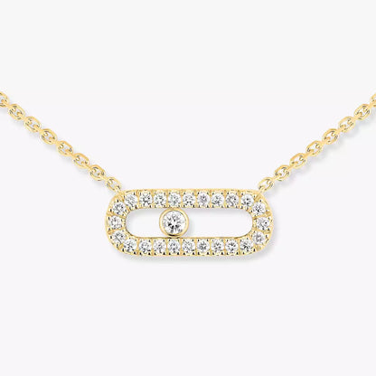 [Dawnora Jewelry]Diamond Necklace Move Uno