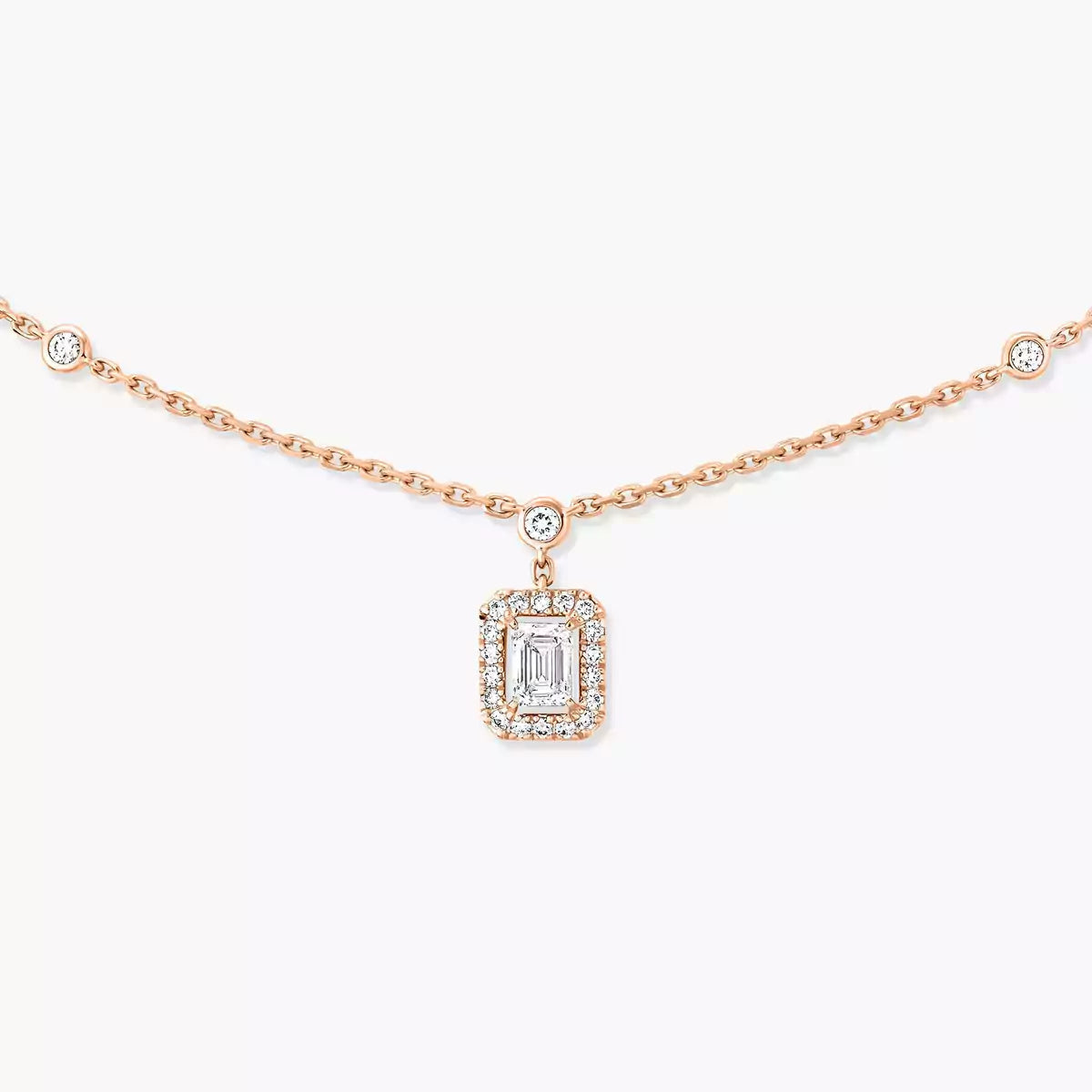 [Dawnora Jewelry]My Twin Diamond Necklace in Silver