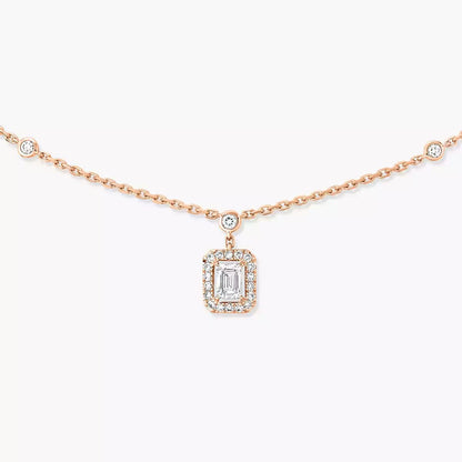 [Dawnora Jewelry]My Twin Diamond Necklace in Silver