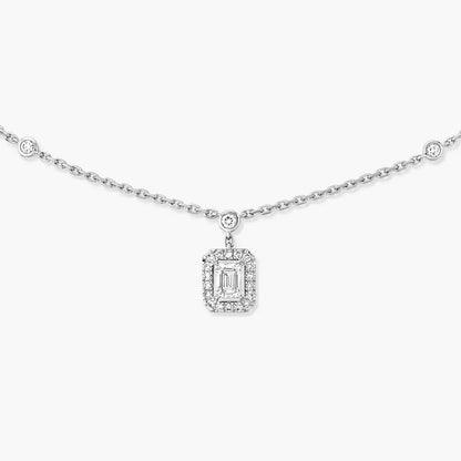 [Dawnora Jewelry]My Twin Diamond Necklace in Silver