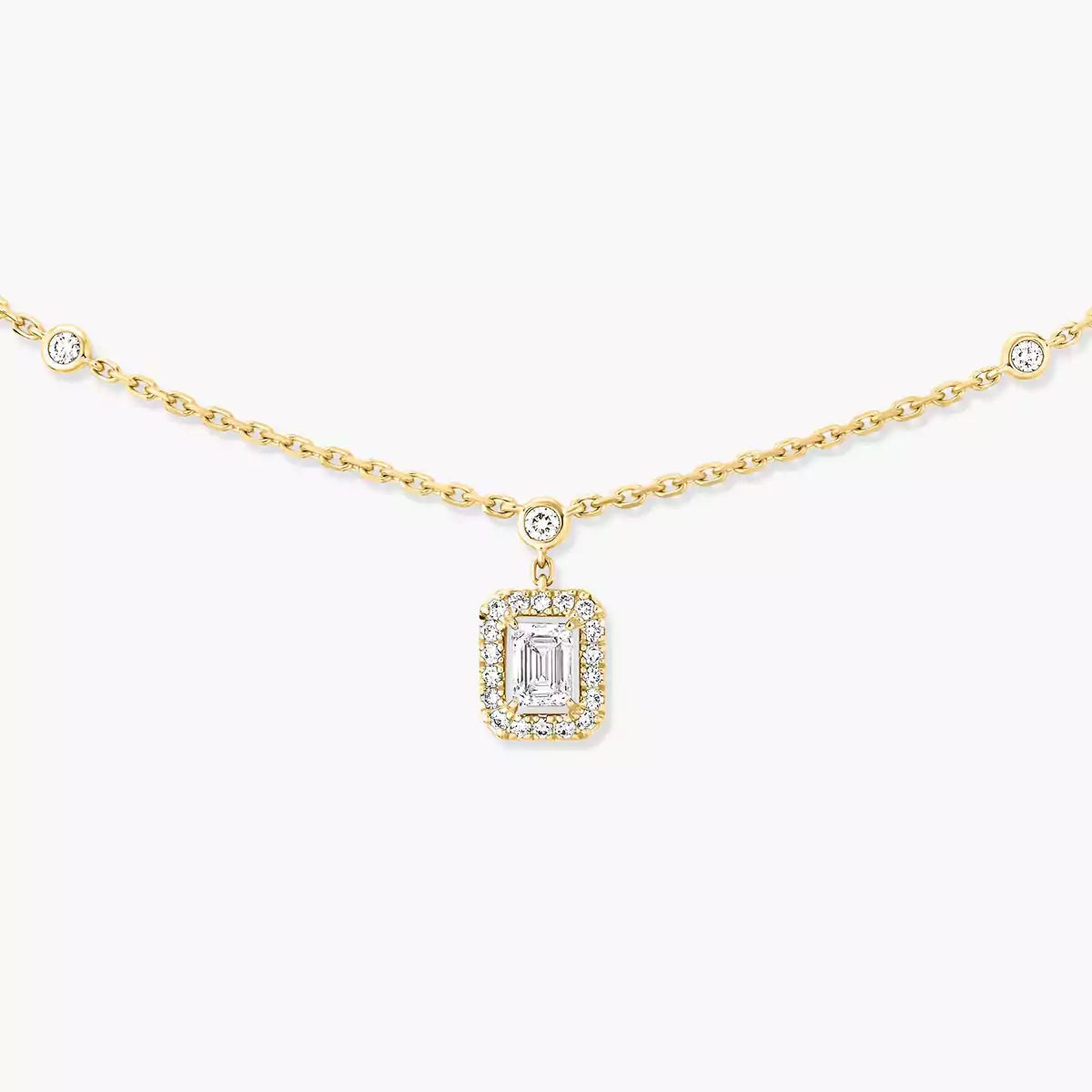 [Dawnora Jewelry]My Twin Diamond Necklace in Silver