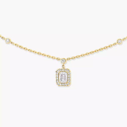 [Dawnora Jewelry]My Twin Diamond Necklace in Silver
