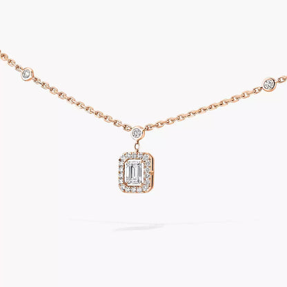 [Dawnora Jewelry]My Twin Diamond Necklace in Silver