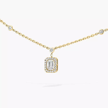 [Dawnora Jewelry]My Twin Diamond Necklace in Silver