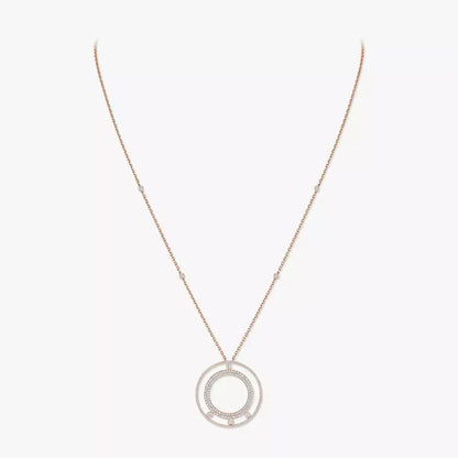 [Dawnora Jewelry]Move Romane Long Pave_-Set Diamond Necklace