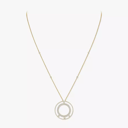 [Dawnora Jewelry]Move Romane Long Pave_-Set Diamond Necklace