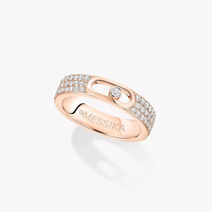 [Dawnora Jewelry]Move Joaillerie Pave_ Diamond Wedding Ring