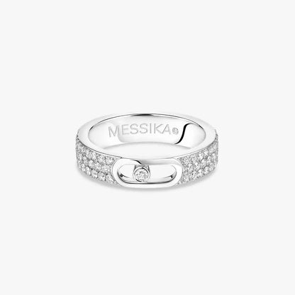 [Dawnora Jewelry]Move Joaillerie Pave_ Diamond Wedding Ring