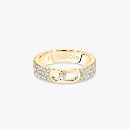 [Dawnora Jewelry]Move Joaillerie Pave_ Diamond Wedding Ring