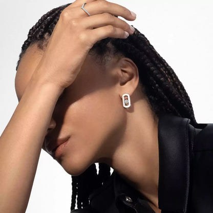 [Dawnora Jewelry]So Move Diamond Earrings in Yellow Gold