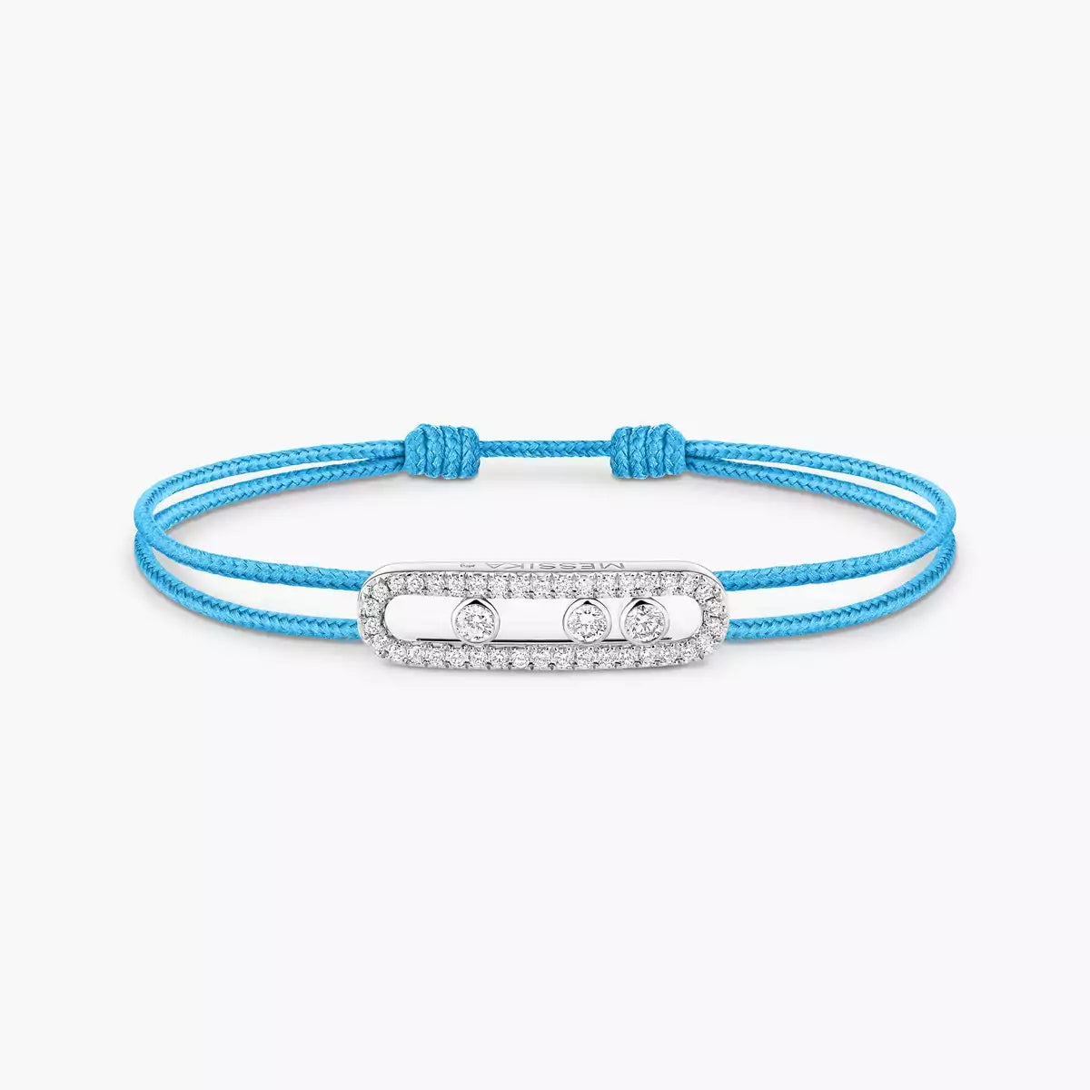 [Dawnora Jewelry]MK Care(s) pink cord pavé bracelet