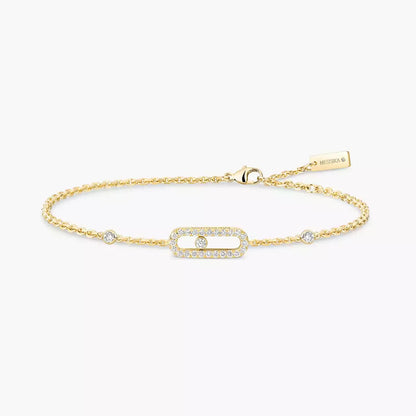 [Dawnora Jewelry]Move Uno Diamond Bracelet