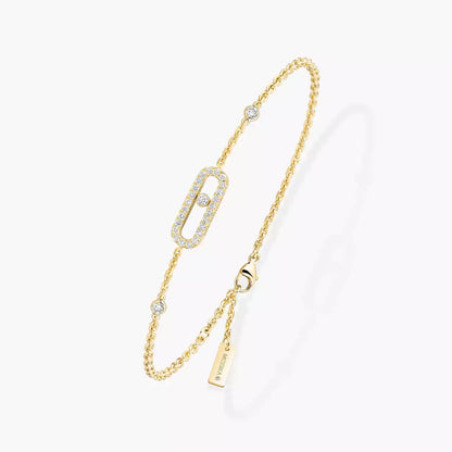 [Dawnora Jewelry]Move Uno Diamond Bracelet