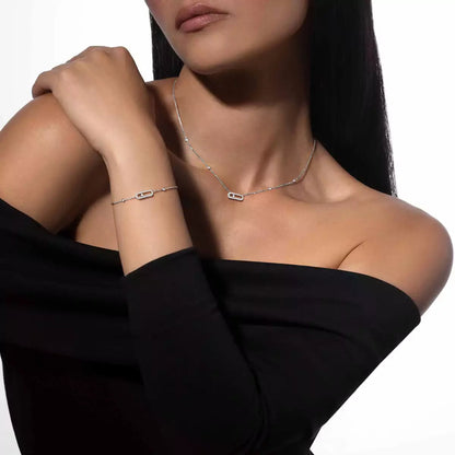 [Dawnora Jewelry]Move Uno Diamond Bracelet
