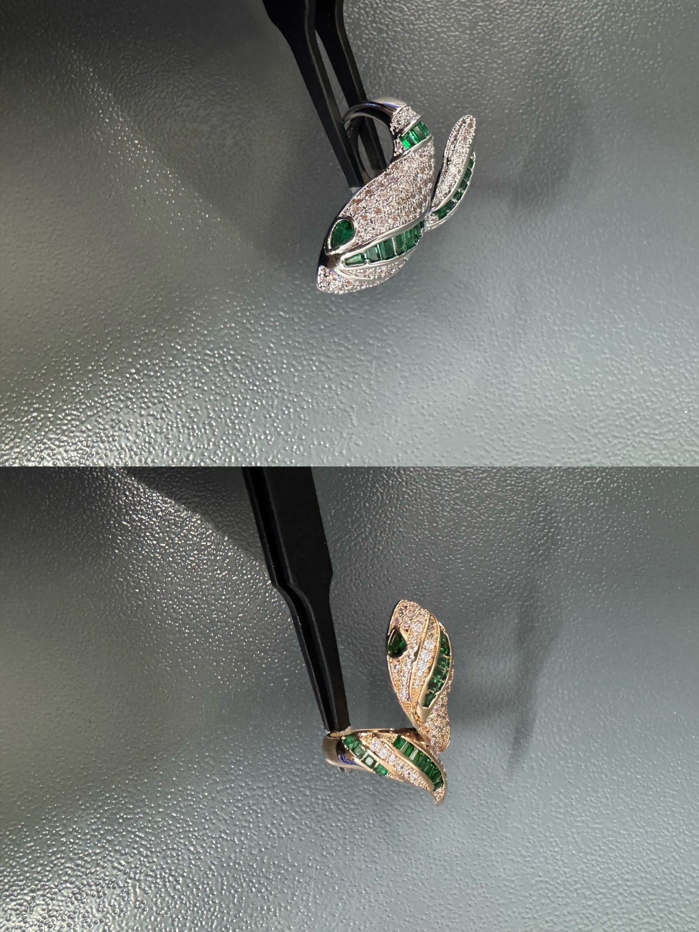 [Dawnora Jewelry]BRAND NEW LUXURY GREEN SNAKE RING