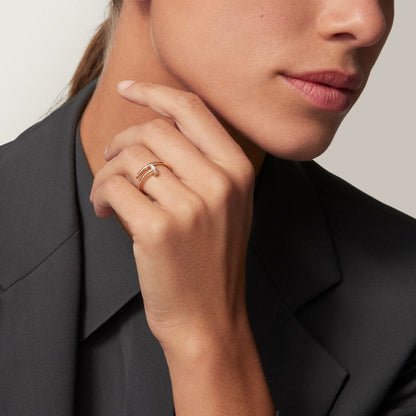 [Dawnora Jewelry]JUSTE 1.8MM HALF DIAMOND RING