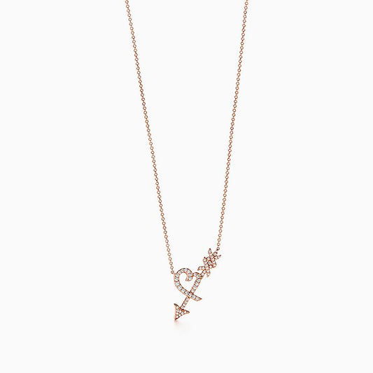 [Dawnora Jewelry]COLGANTE HEART & ARROW NECKLACE