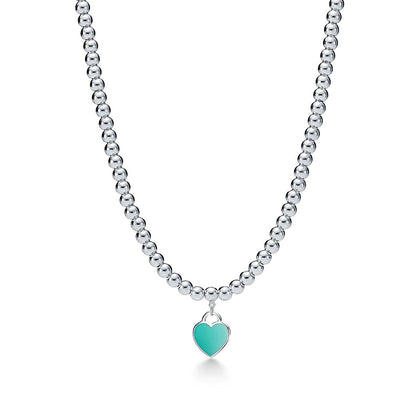 [Dawnora Jewelry]RETURN TO TIF SILVER BEAD NECKLACE