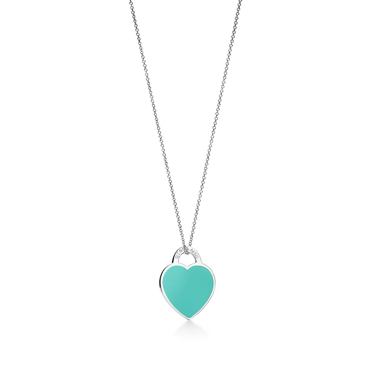 [Dawnora Jewelry]SMALL HEART TAG PENDANT STERLING SILVER