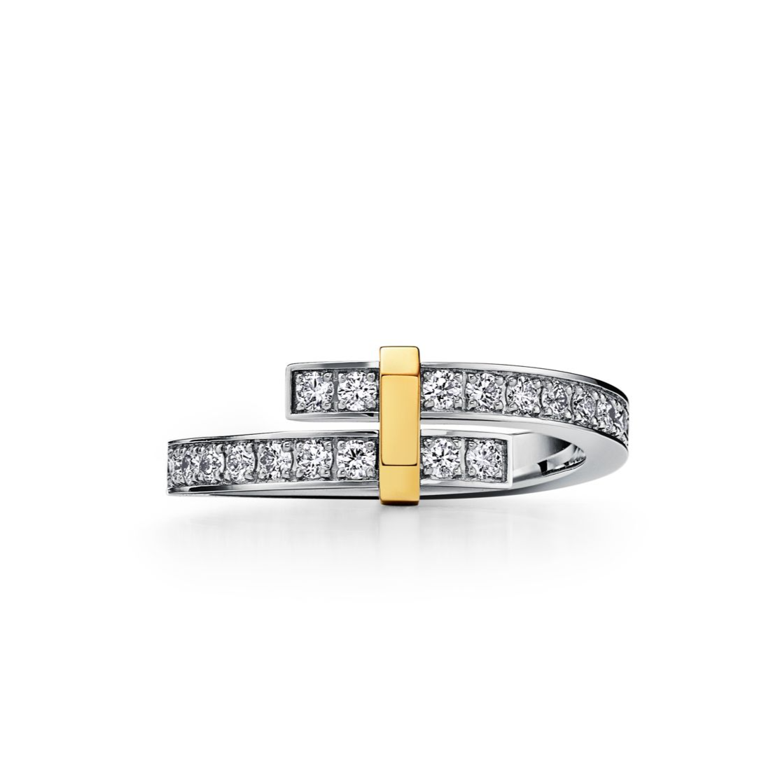 [Dawnora Jewelry]EDGE GOLD SILVER DIAMOND RING