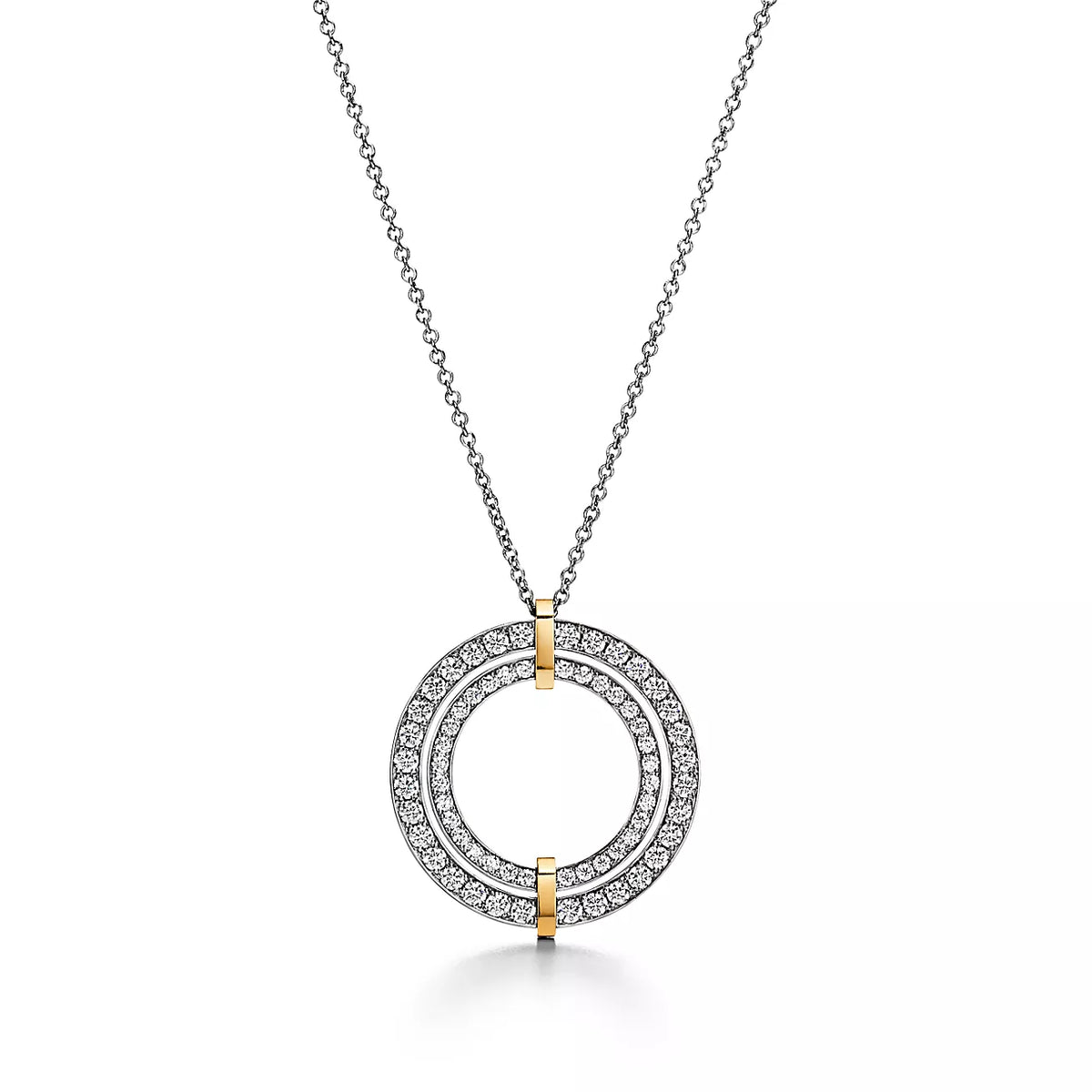 [Dawnora Jewelry]EDGE DIAMOND GOLD SILVER NECKLACE