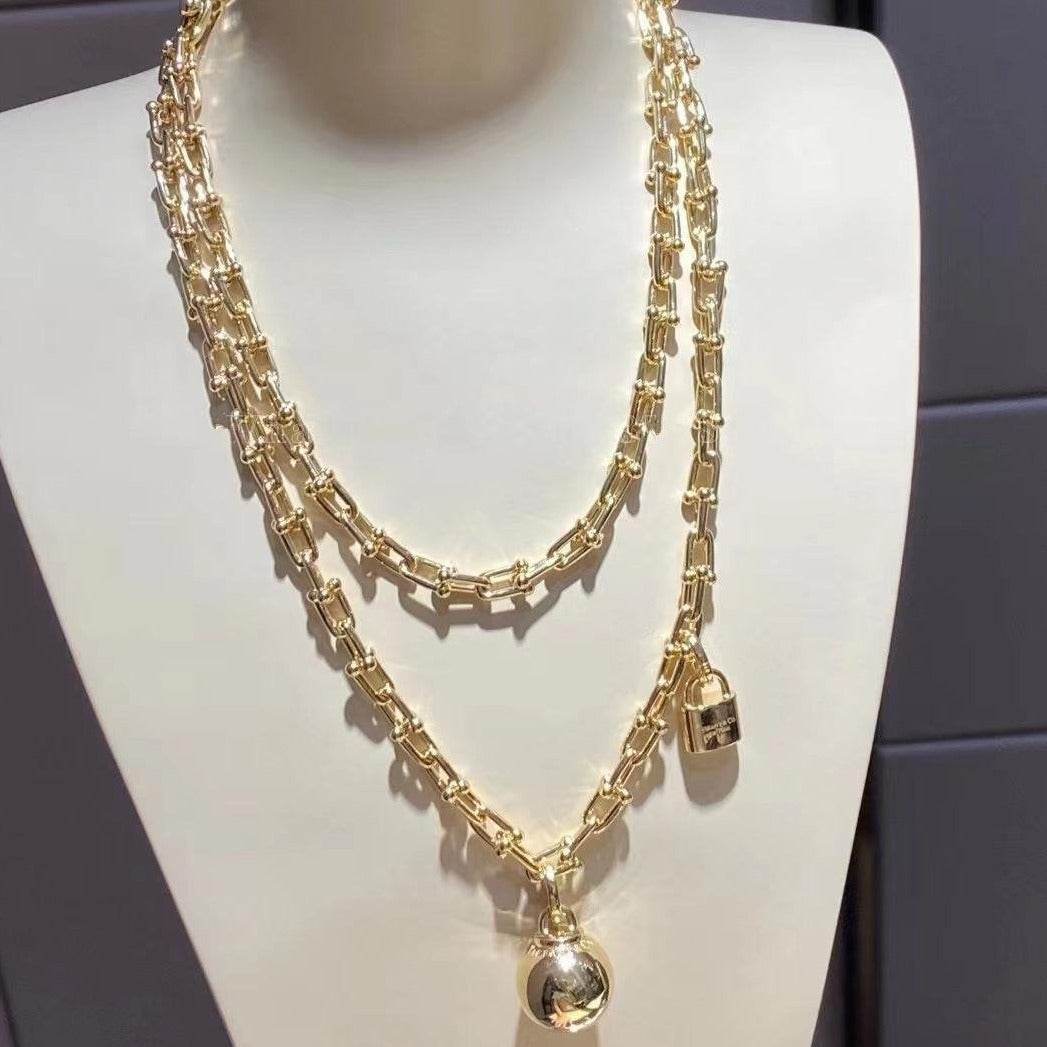 [Dawnora Jewelry]HARDWEAR WRAP NECKLACE