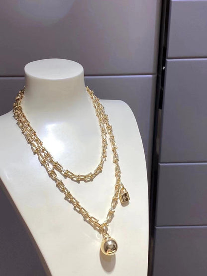 [Dawnora Jewelry]HARDWEAR WRAP NECKLACE