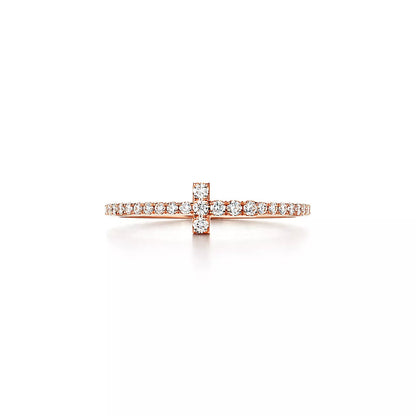 [Dawnora Jewelry]T RING DIAMOND PINK GOLD