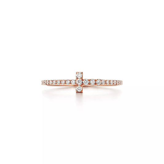 [Dawnora Jewelry]T RING DIAMOND PINK GOLD
