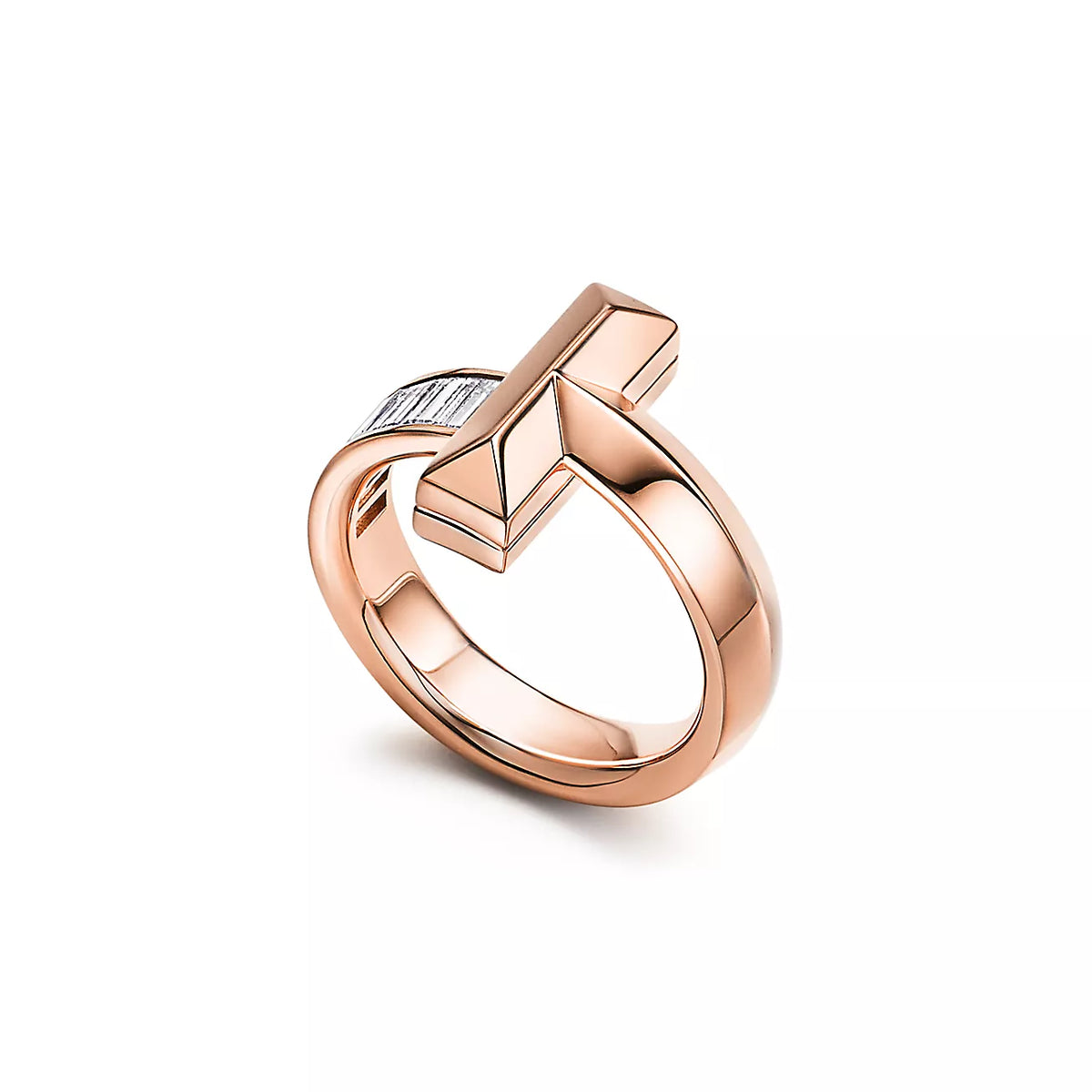 [Dawnora Jewelry]T1 WIDE 4.5MM DIAMOND RING