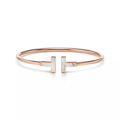 [Dawnora Jewelry]T BRACELET 1.8MM TURQUOISE PINK GOLD