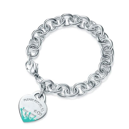 [Dawnora Jewelry]LOVE HEART RETURN TO TIF SILVER BRACELET