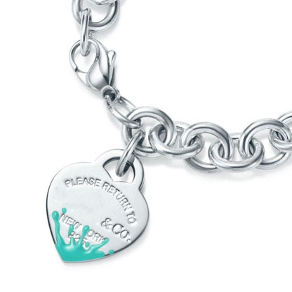 [Dawnora Jewelry]LOVE HEART RETURN TO TIF SILVER BRACELET