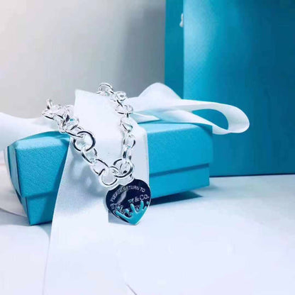 [Dawnora Jewelry]LOVE HEART RETURN TO TIF SILVER BRACELET