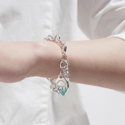 [Dawnora Jewelry]LOVE HEART RETURN TO TIF SILVER BRACELET