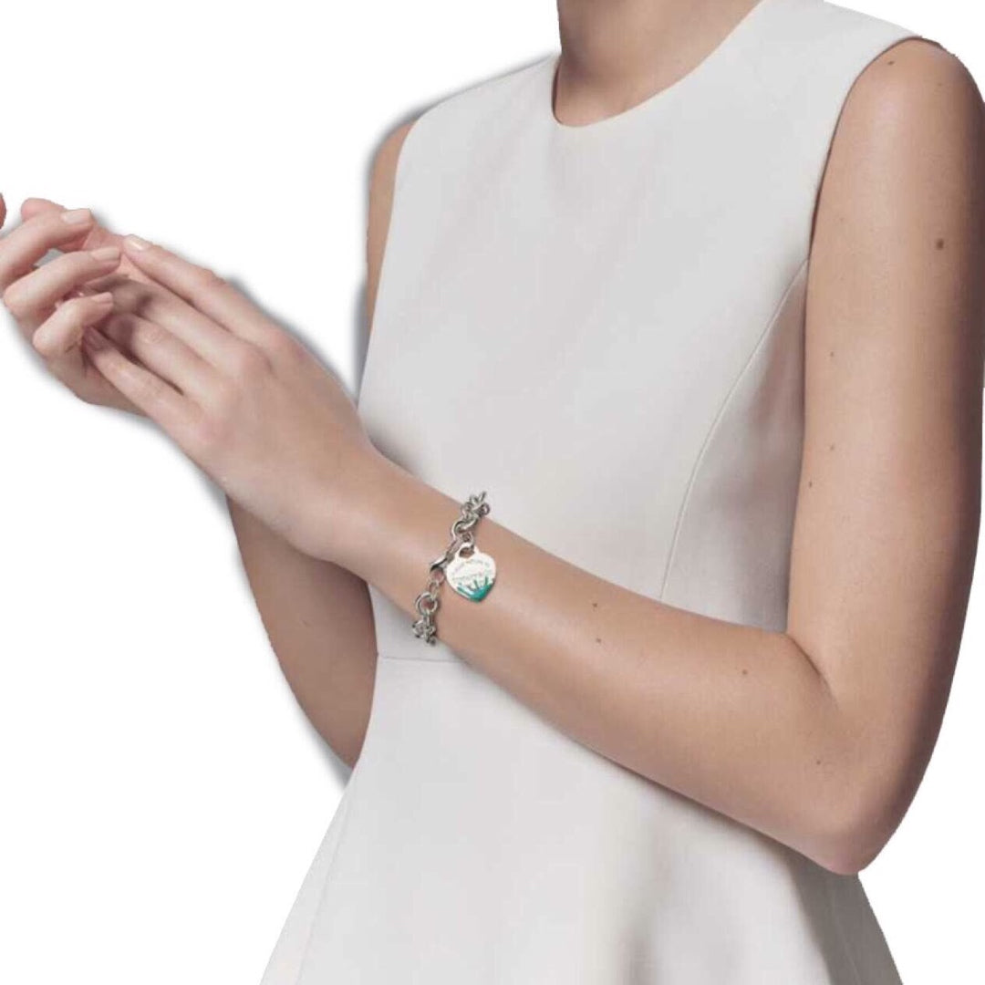[Dawnora Jewelry]LOVE HEART RETURN TO TIF SILVER BRACELET