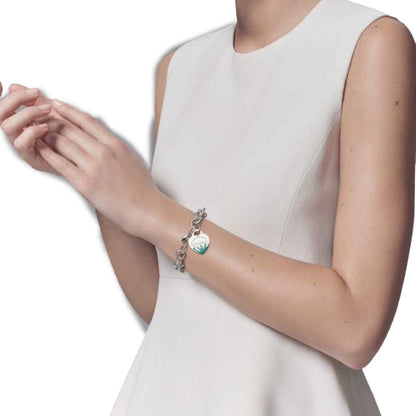 [Dawnora Jewelry]LOVE HEART RETURN TO TIF SILVER BRACELET