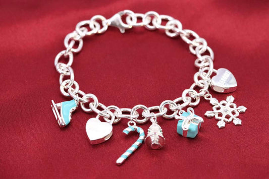 [Dawnora Jewelry]CHRISTMAS SILVER BRACELET